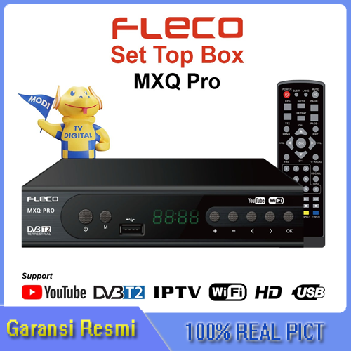 Set Top Box STB Fleco MXQ PRO DVB T2 SNI Full HD STB TV Digital