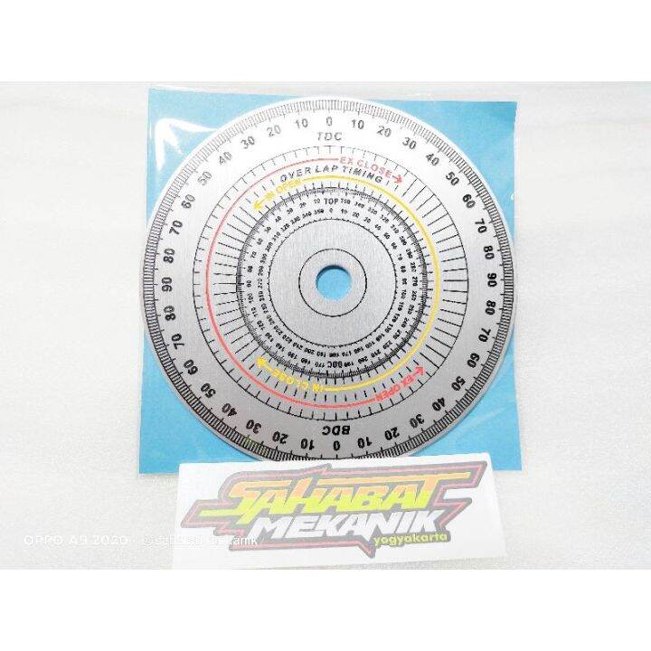 Chrome Aluminum 160mm Camshaft Degree Wheel Rotor Protractor for Tools