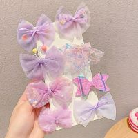 Childrens Hairpin Princess Little Girl Sweet Mesh Broken Clip Cute Baby Does Not Hurt Hair Headdress Suit