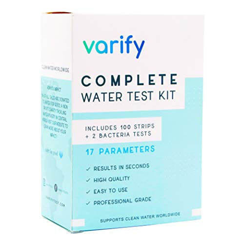 Varify 17 in 1 Premium Drinking Water Test Kit 100 Strips + 2