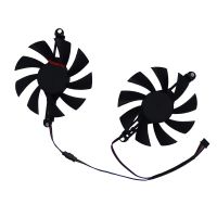 2Pcs/Set 85MM Diameter 9.8CM Mounting Graphics Card Fan GPU Cooler Replace FL8015 12VB For 51risc RX 6600M For Soyo RX6600M Graphics Cards