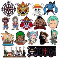 Japanese Anime One Piece Lapel Pins for Backpack Enamel Pin Men Womens Brooches Cool Briefcase Badges Jewelry Accessories