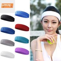 LFPLYQ สายรัดกันเหงื่อยางยืดผ้าฝ้ายใหม่ผ้าโพกศรีษะกีฬาบาสเก็ตบอลสายรัดข้อมือกันเหงื่อเล่นเทนนิส