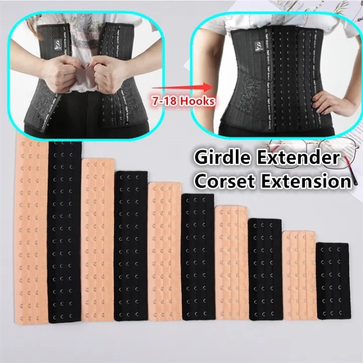 18 718 Hooks 3 Rows Waist Belt Extender Waist Trainer Girdle Corset