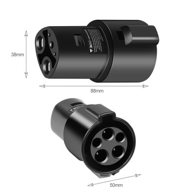 EVSE Adapter For Type 1 To TESLA Convertor J1772 To Tesla EV Charger Connector For Electric Car Accessories