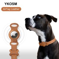 ☒✾ Original Airtag Case Leather Dog Cat Traction Collar สำหรับ Apple Airtags Location Tracker Pet Anti-lost Device AirTag อุปกรณ์เสริม