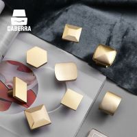 Solid Brass Square Kitchen Cupboard Handles Simplicity Gold Cabinet Pulls Drawer Knobs Furniture Door Handles Hardware Decorate