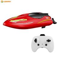 2.4GHz Remote Control Boat Mini Electric RC Speed Boat Rechargeable Battery RC Boats Water Toys Low Battery Alarm High-Speed for Adults and Kid