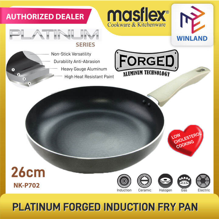 Masflex by Winland Non Stick Induction Fry Pan Platinum Series 26cm Frying Pan Suitable to All
