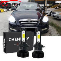 สำหรับ Hyundai Accent (MC) ปี2007-2011 (ไฟหน้ารถยนต์)-(1คู่) ไฟฉายคาดศีรษะ LED หลอดไฟหน้า6000K 9-32V ชุดแปลงสูงและต่ำ LHL CG LY