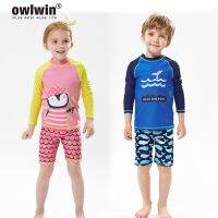 ﹍◕♘ 2020 Children 39;s Swimsuit Split Baby Long Sleeve Sun Protection Older Children 39;s Wetsuit Quick drying Warm Spa Boys Swimsuit