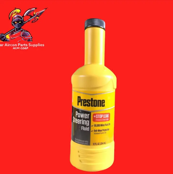 PRESTONE Power Steering Fluid + STOP LEAK 354ml Quality Synthethic car