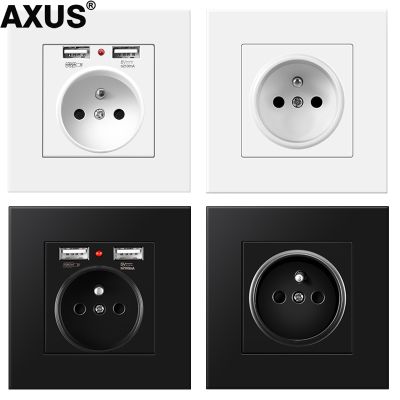 【NEW Popular89】ซ็อกเก็ต AXUSpower พร้อมพอร์ตชาร์จ Usb 5V 2.1APanel WallUSB พอร์ตชาร์จเต้าเสียบ Ac100 250von/off