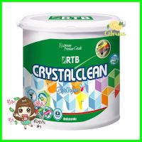 สีน้ำทาภายใน RTB CRYSTAL CLEAN BASE D กึ่งเงา 2.5 แกลลอนINTERIOR PAINT RTB CRYSTAL CLEAN BASE D SEMI GLOSS 2.5GL **บริการเก็บเงินปลายทาง**