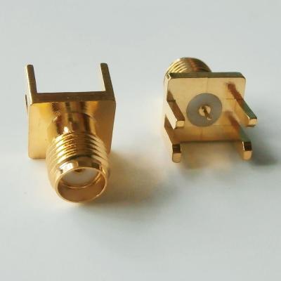 10X Pcs High-quality RF Connector Socket SMA Female plug solder PCB clip edge mount straight 8*9 MM GOLD Plated Coaxial Electrical Connectors