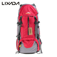 Lixada 50L Waterproof Outdoor Sport Hiking Trekking Camping Travel Backpack Pack Mountaineering Climbing Knapsack with Rain Cover