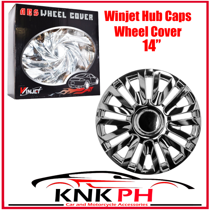 New Car HubCaps Wheel Cover 14" Chrome WJ5063C14 inches Chromed 4Pcs