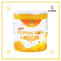 Tenju Mango Flavored Popping Boba ไข่มุกป็อป หรือป็อปปิ้งเพิร์ล รสมะม่วง 1 กิโลกรัม ตราเท็นจู