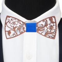 ✉❒☼ Fashion Novelty Walnut Wooden Bow Tie Mens Fashion Floral Hollow Carved Wood Bowtie Suit Wedding Party Handmade Cravat Neck Ties