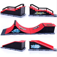 สเก็ตบอร์ดนิ้ว Skate Park Ramp Parts TechDeck Mini Fingerboard Ultimate Parks ของเล่นเกมกีฬาสำหรับของขวัญเด็กเด็ก Present