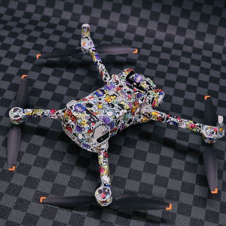 yf-pvc-stickers-for-dji-mini-3-drone-skin-full-body-remote-control-sticker-scratch-resistant-waterproof-colorful-anti-film