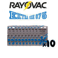 ถ่านเครื่องช่วยฟัง Rayovac เบอร์675 ของแท้ 100%  คุณภาพดี จากโรงงาน (10แผง) ผลิตจาก ประเทศอัังกฤษ