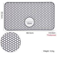 เสื่ออ่างซิลิโคนขนาดใหญ่ป้องกันที่ระบายน้ำออกสำหรับอ่างล้างจานสำหรับอ่างล้างจานตะแกรงอุปกรณ์เสริมเสื่อทนความร้อนได้กันลื่นที่คลุมตาข่ายสำหรับบ้านไร่