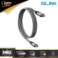 GLINK GL-201 สาย HDMI 2.0 Cable 4K สายถัก คุณภาพดี 4K Ultra HD Resolution 1.8M/3M/5M/10M/15M ประกันศูนย์ 1 ปี