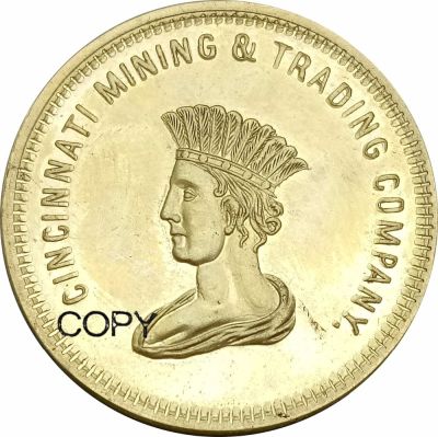1849สหรัฐอเมริกา10ดอลลาร์สหรัฐแอมป์เหมืองแร่ซินซินนาติทองเหลืองแลกเปลี่ยนเหรียญ