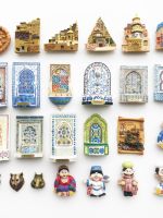 China Xinjiang Western Regions Style Creative Message Sticker Travel Commemorative Craft Gift Kashgar Ancient City Magnetic Fridge Sticker 【Refrigerator sticker】❆☋