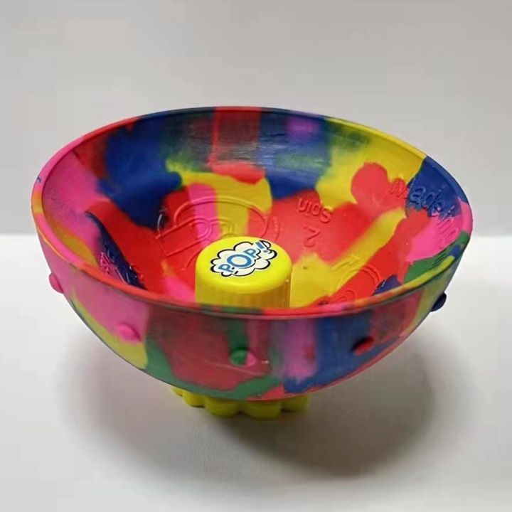 camouflage-rubber-anti-stress-bouncing-bowl-spinning-top-jumping-popper-bowlkidsnovelspinner-bowloutdoor-sportstoys