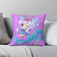 【hot】✼ VER2 Paladins IO Chibi Pillowcase Polyester Pattern Zip Sofa Cushion Cover