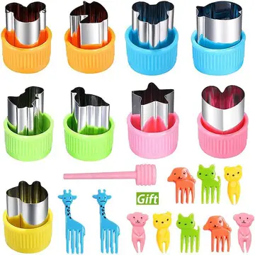 30 Pcs Stainless Steel Fruit Vegetable Cutter Shapes Set Mini