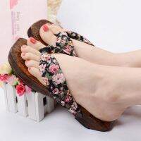 ♨☾ Clogs Womens Slippers Japanese Flat-bottomed Sandals Burning Paulownia Wooden Shoes Bathroom Beach Shoes Cosplay木屐女人字拖鞋日系平底夹角凉拖烧桐木鞋浴室沙滩鞋cosplayxlj5382.sg 7.23