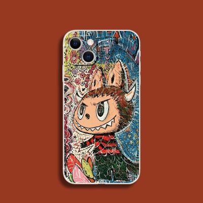 เคสซิลิโคนนิ่ม ลายการ์ตูนกราฟฟิตี้ labubu แฟชั่น สําหรับ เคสไอโฟน Case iPhone 13 mini 14 Pro Max 6s 7 8 Plus XR X XS Max SE2 SE3 11 Pro 12 Pro Max เคสโทรศัพท์