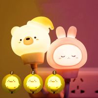 USB Cartoon Cute Night Light with Remote Control Babies Bedroom Decorative Feeding Light Bedside Table Lamp Xmas Gift for Kids