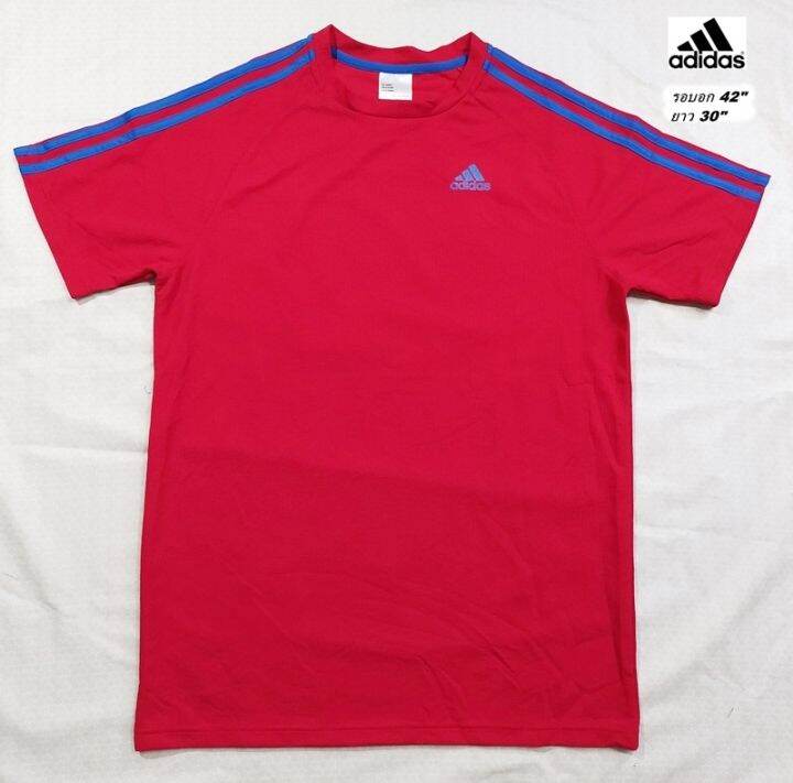 adidas-แถบthree-stripes-เสื้อกีฬา-เสื้อวิ่ง-ผ้า-climalite-ไซส์-40-42-สภาพเหมือนใหม่-ไม่ผ่านการใช้งาน-มี-2-สี