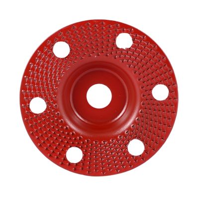 4Inch Wood Shaping Disc Flat Carving Disc with Hole 16mm Bore Sanding Grinder Wheel for 100 115 Angle Grinder