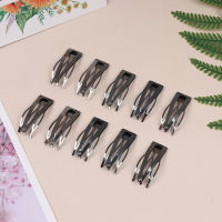 xingwendanp 10pcs double-Grip คลิปผมโลหะ Snap barrettes ผู้หญิงผมจัดแต่งทรงผมเครื่องมือ