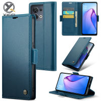 XICCI เคสโทรศัพท์อเนกประสงค์สำหรับ OPPO Reno 8 5G/Reno 8Pro 5G/Reno 7 4G/Reno 8 4G/Reno 7Z/Reno 8Z/Reno 8Lite/Reno 7Lite หรูหราเคสมีช่องเสียบบัตรหนังและฝาครอบความจุชาร์จไร้สาย