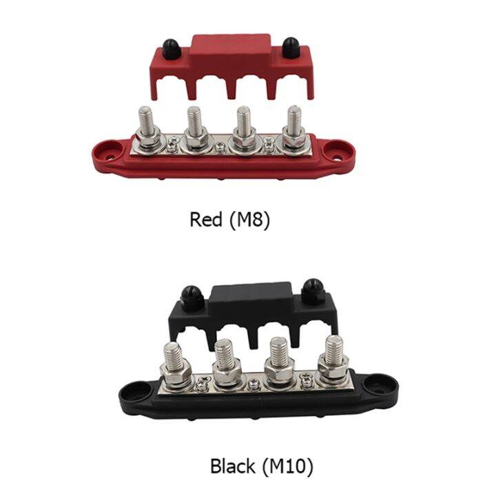 thlt4a-4-post-bus-bar-power-distribution-block-terminal-studs-m8-m10-250a-wiring-busbar-battery-for-car-rv-marine-organizer-box