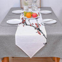 Plum Blossom Bird Chinese Style Table Runner Modern For Home Track On The Table Cloth Wedding Party Table Decoration Accessories