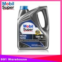 Mobil Super  ( โมบิล  ซุปเปอร์ ) 10W-40 ปริมาณ 4 ลิตร  น้ำมันเครื่องเบนซิน กึ่งสังเคราะห์