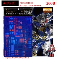 ดีคอลน้ำ [ARTISANS CLUB] A-PG 20 RX 78-2 UNLEASHED [HIQ] PG 1/60 WATER DECAL A-PG20 บริการเก็บเงินปลายทาง