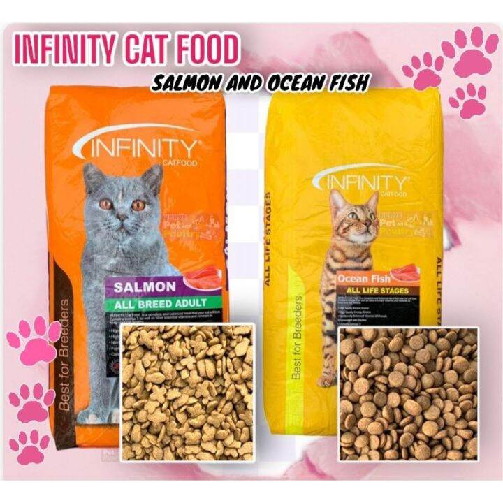 Infinity Cat Dry Food Salmon and Ocean Fish Flavor Kilo Repacked All