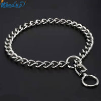 Stainless Steel Dog Collar 360 Degree Rotatable Dog Training Collar Small Medium and Large Dogs P-chain Collar