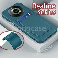 เคสสำหรับ Realme 11Pro + 5G 11Pro Pro + Proplus Pro Plus Realme11Pro เคสนิ่มใส่โทรศัพท์ซิลิโคนแผ่นเสียบการ์ดแฟชั่นกันกระแทกฝาครอบด้านหลัง