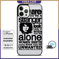 The Doors Quotes Phone Case for iPhone 14 Pro Max / iPhone 13 Pro Max / iPhone 12 Pro Max / XS Max / Samsung Galaxy Note 10 Plus / S22 Ultra / S21 Plus Anti-fall Protective Case Cover