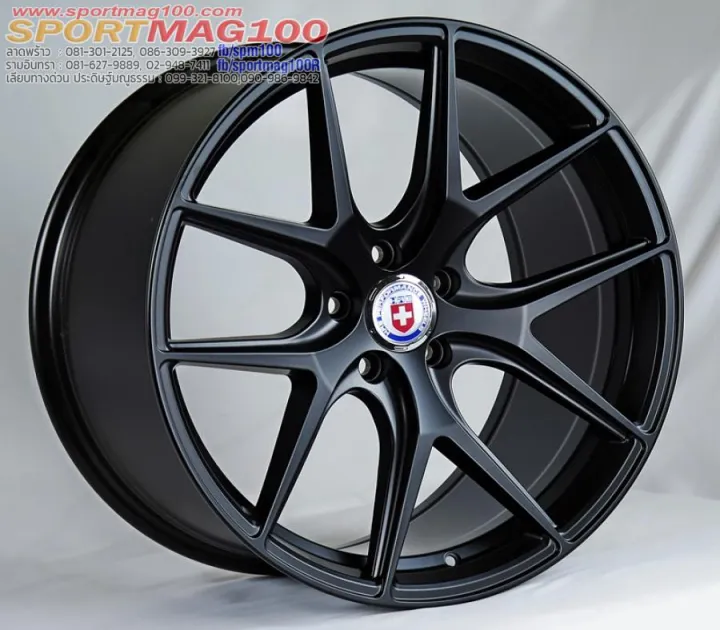 แม็กซ์ใหม่ HRE P101 สีดำด้าน ล้อหน้า 8.5นิ้ว ล้อหลัง 9.5นิ้ว ขนาด 20 ...