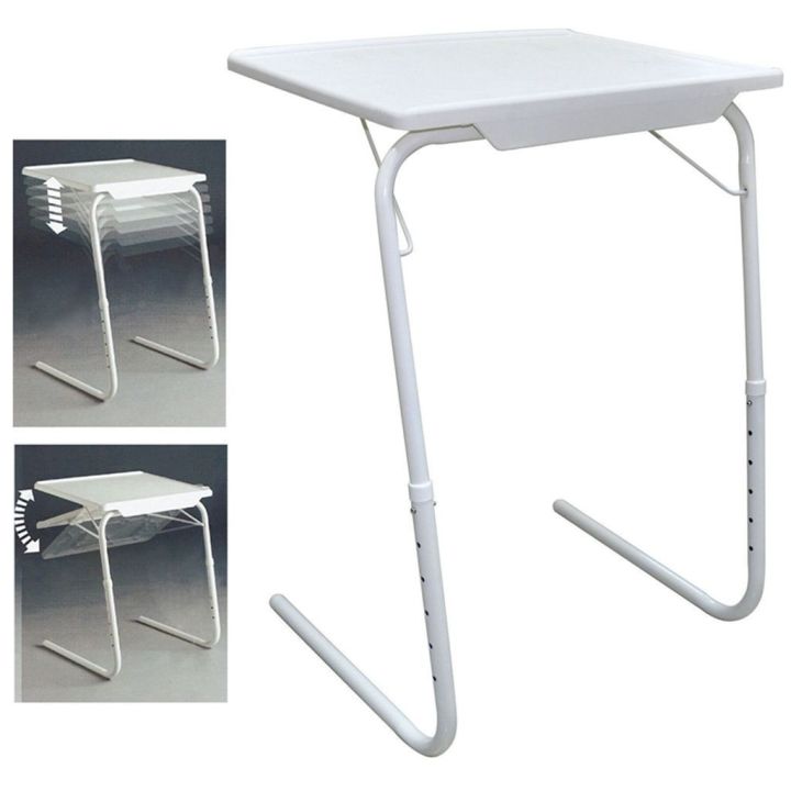 h-amp-a-ขายดี-table-mate-โต๊ะคอมข้างเตียง-โต๊ะคอมพิวเตอร์-โต๊ะพับได้-โต๊ะวางของ-ปรับความสูงได้-โต๊ะวางของอเนกประสงค์-ล้อเลื่-โต๊ะพับมีสินค้าโต๊ะ